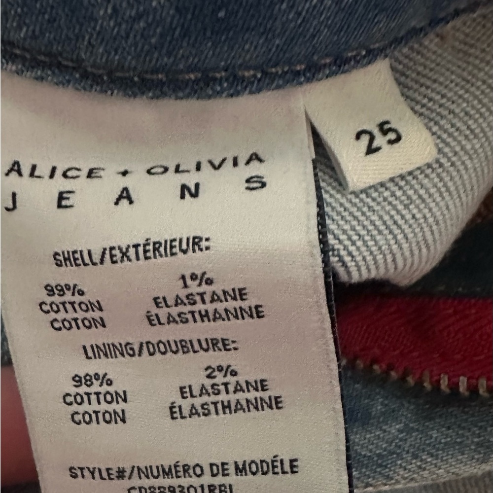 Alice + Olivia Light Blue Flare Jeans - Picture 5 of 8
